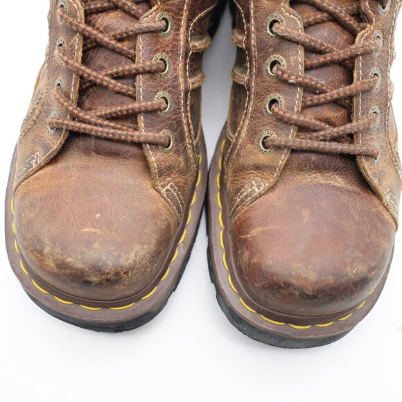 Doc Dr. Martens Keith Y2K Men's 10 Women's 11 Brown Leather Oxford Chunky Shoes - Picture 10 of 10